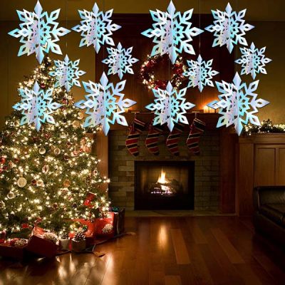 3D holografische Schneeflocken (6 Stück) | HOLOFLAKE