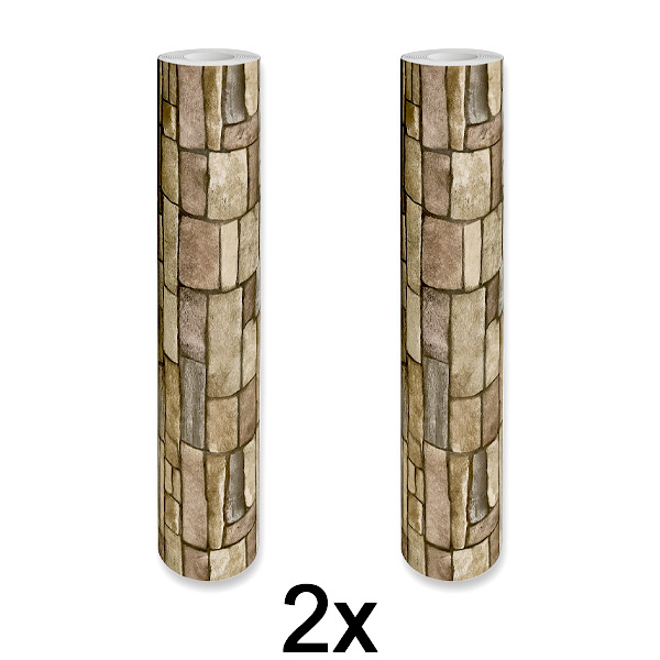 2x Stilvolle 3D-Tapete – Einfache Wandverwandlung | WALLCORWRAP 2+2 GRATIS